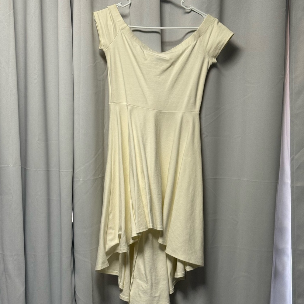 Windsor Cream Asymmetrical High-Low Sundress